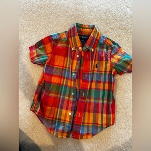 Polo by Ralph Lauren Multicolor Plaid Kids Button Down Shirt